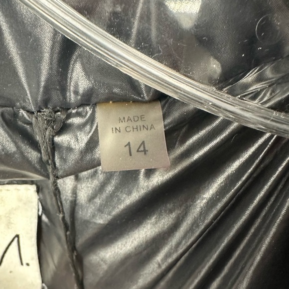 SAM. Belted Black Puffer Coat Goose Down Long Coat Womens 14 - Picture 13 of 14